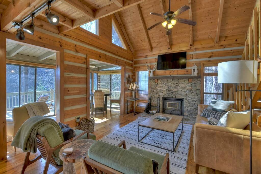 Waywish Waterfront Cabin In Blue Ridge Mountains Екстер'єр фото