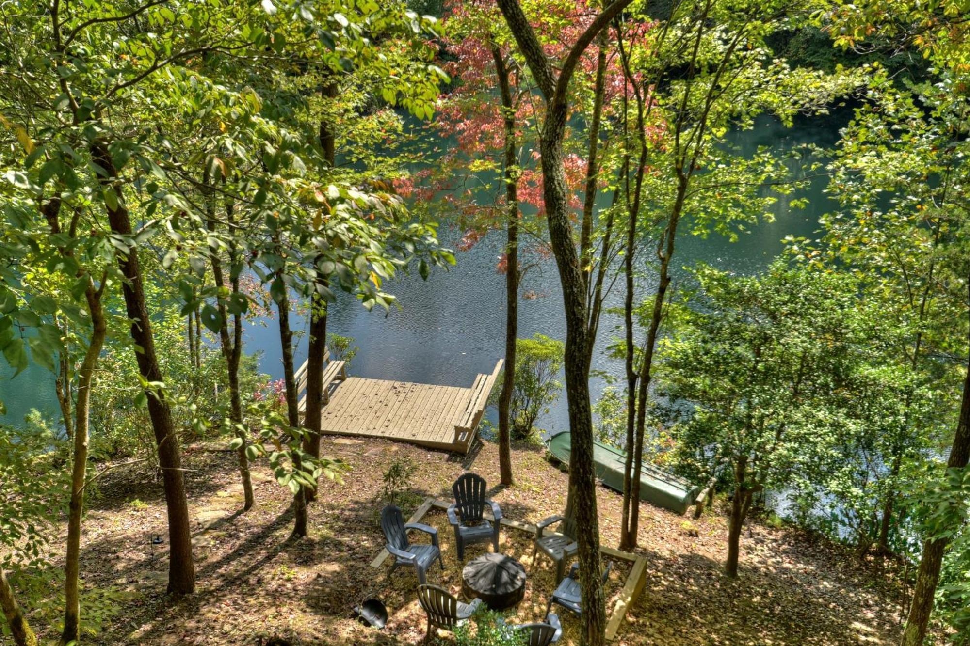 Waywish Waterfront Cabin In Blue Ridge Mountains Екстер'єр фото