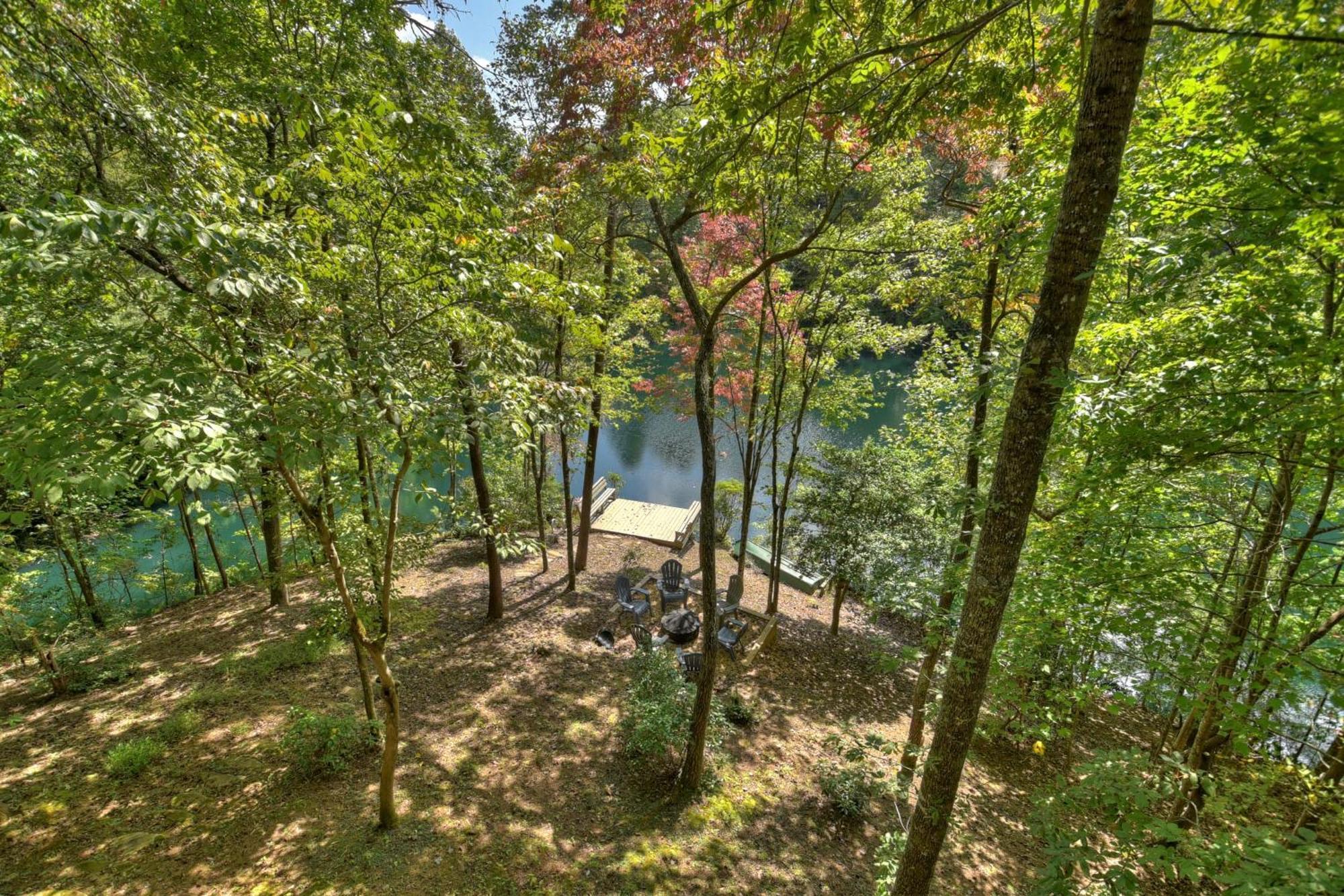 Waywish Waterfront Cabin In Blue Ridge Mountains Екстер'єр фото